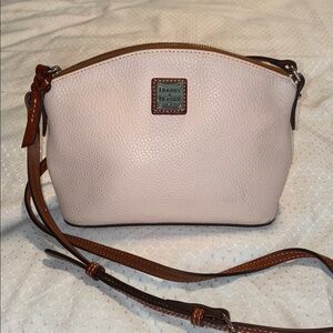 Dooney and Bourke Kirby Robin in Light Pink Pebbled Leather